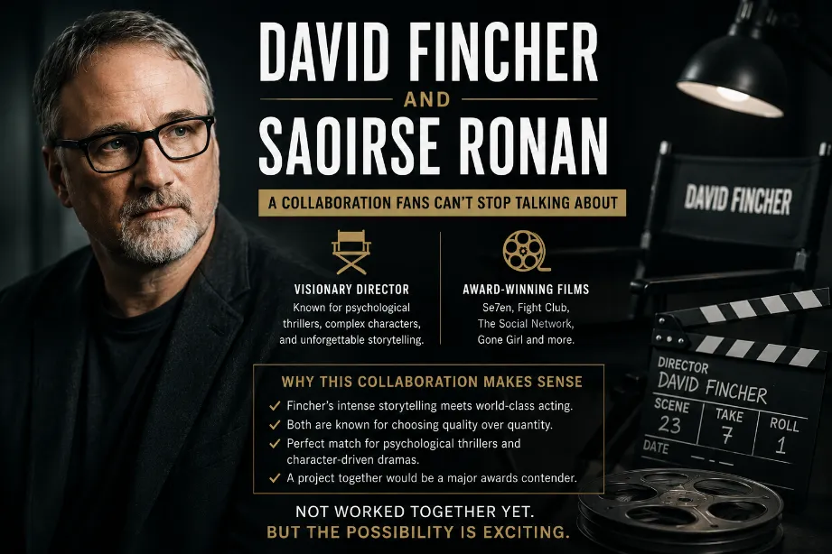 David Fincher and Saoirse Ronan