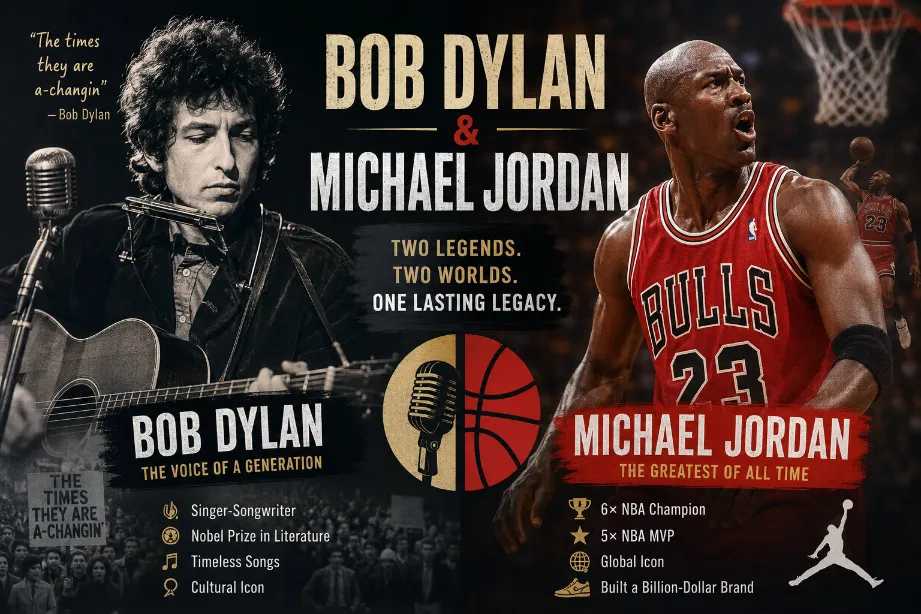 Bob Dylan and Michael Jordan