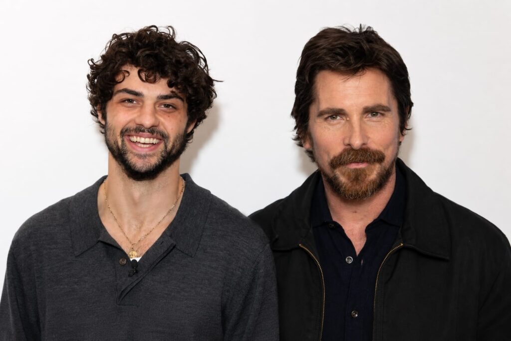 Christian Bale and Noah Centineo